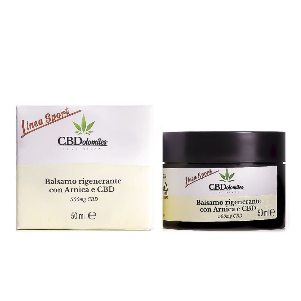 balsamo rigenerante con arnica e cbd