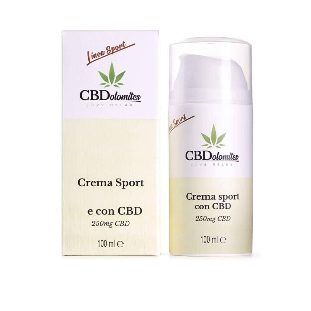 crema sport con cbd