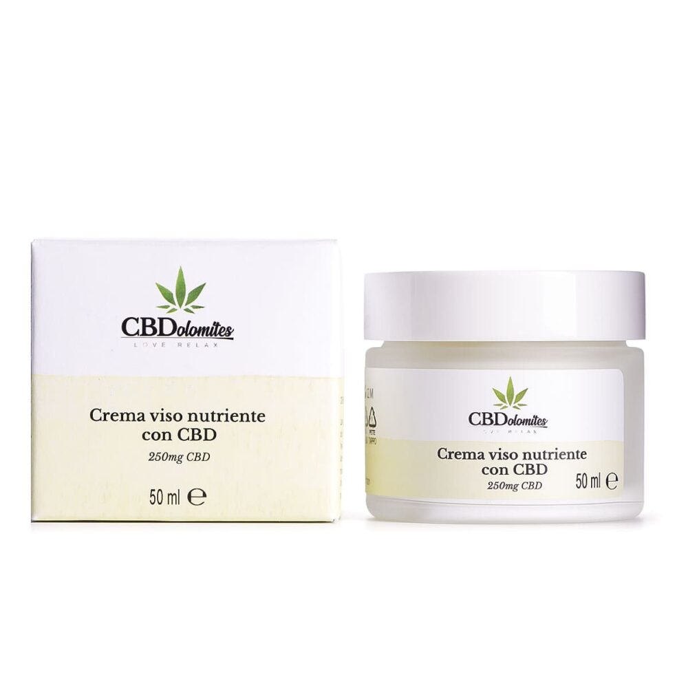 Crema viso nutriente con CBD